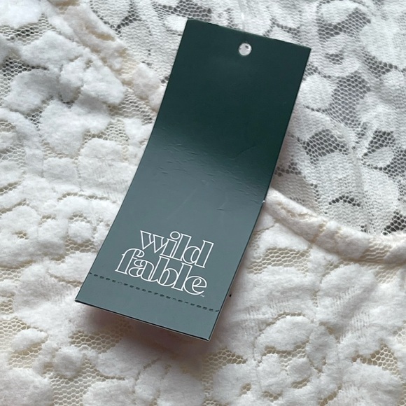 Wild fable nwt cream lace long sleeve dress - Picture 3 of 10